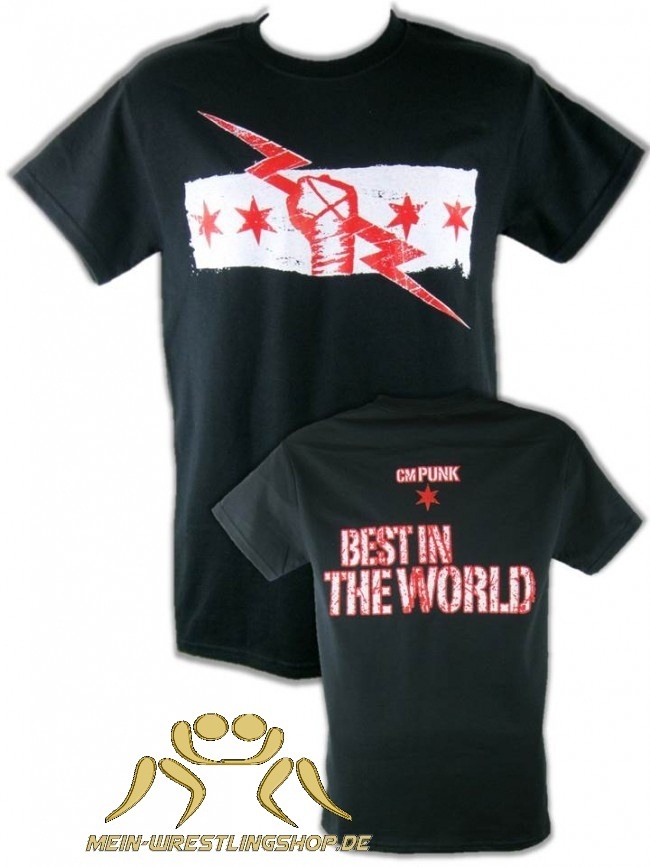 CM Punk "Best In The World" Black Version T-Shirt