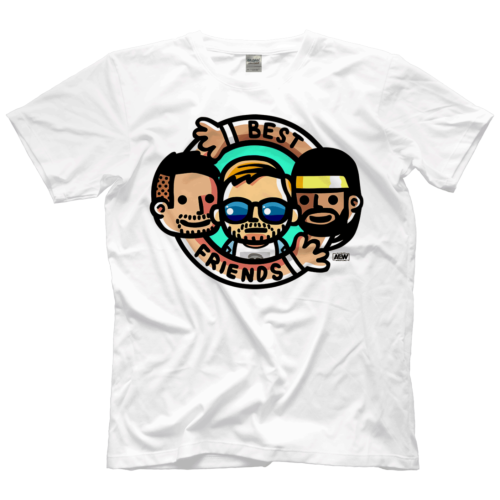 AEW Best Friends & Orange Cassidy - Best Friends Trio Cartoon T-Shirt
