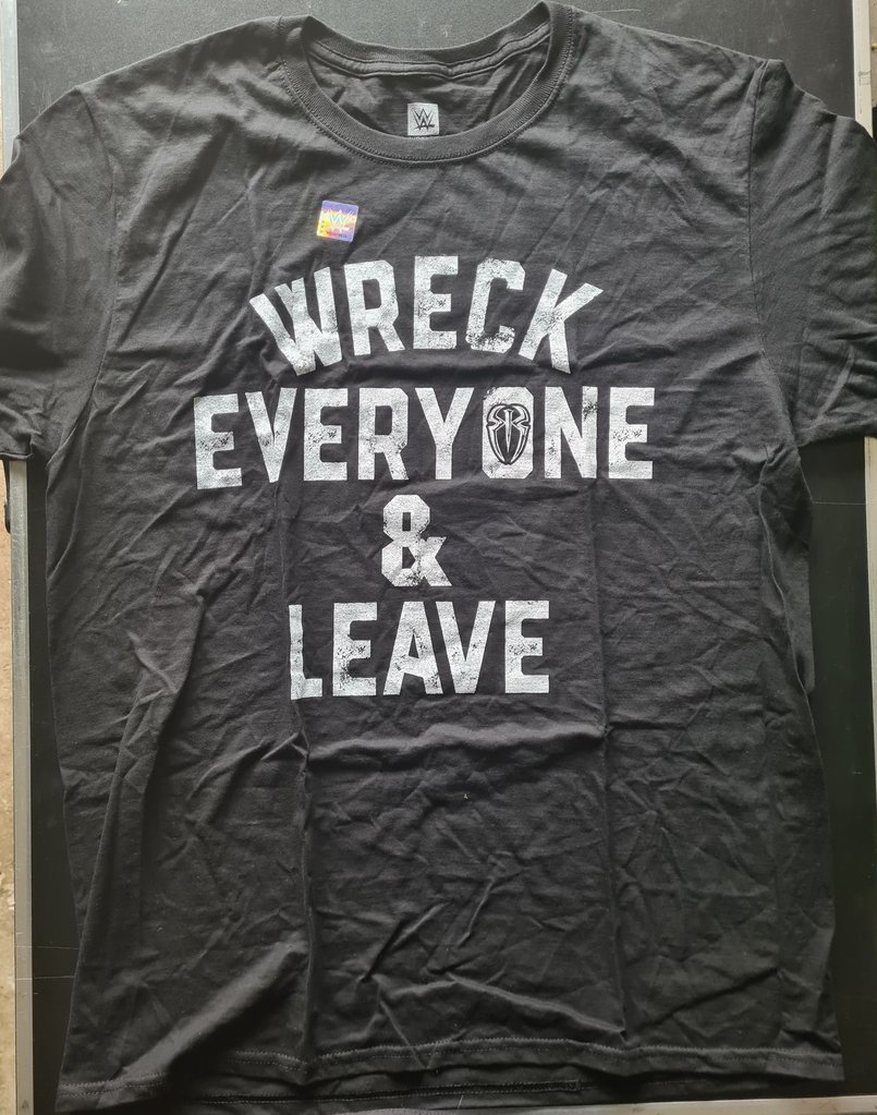 Roman Reigns "Wreck Everyone & Leave" Kinder Authentic T-Shirt