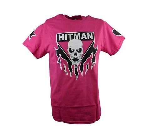 WWE BRET HITMAN HART PINK Retro T-Shirt