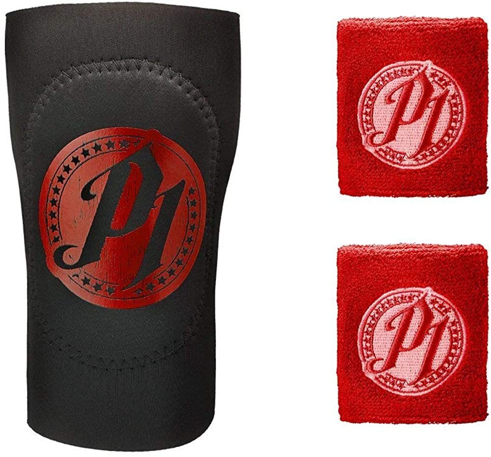 AJ Styles P1 Phenomenal One Logo WWE Red Wristbands Elbow Pad