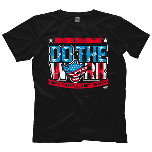 AEW Cody - Do The Work Flag T-Shirt