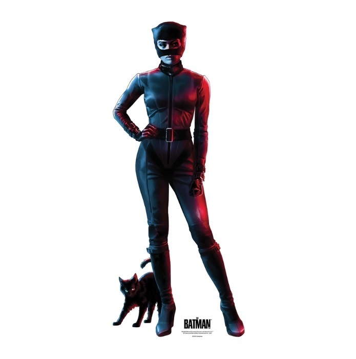 Catwoman Zoe Kravitz Red Blue Mini The Batman 2022 Pappaufsteller