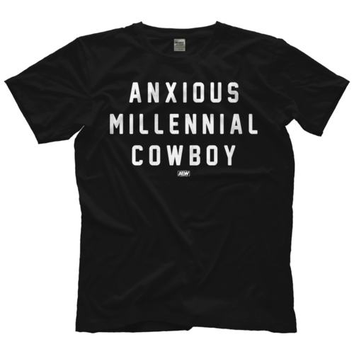 AEW Hangman Adam Page - Anxious Millennial Cowboy T-Shirt