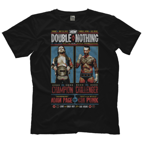 AEW Double or Nothing Matchup Hangman Adam Page vs CM Punk T-Shirt
