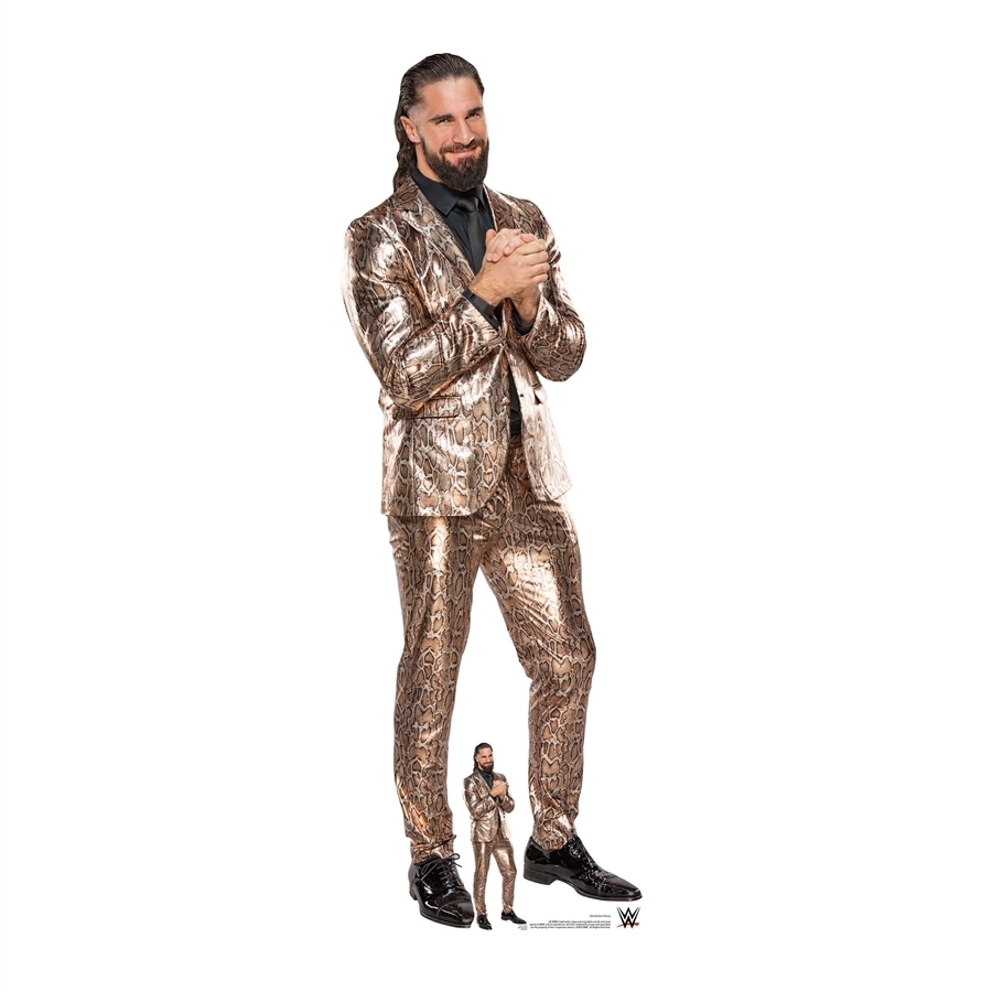 WWE Seth Rollins Gold Suit Pappaufsteller